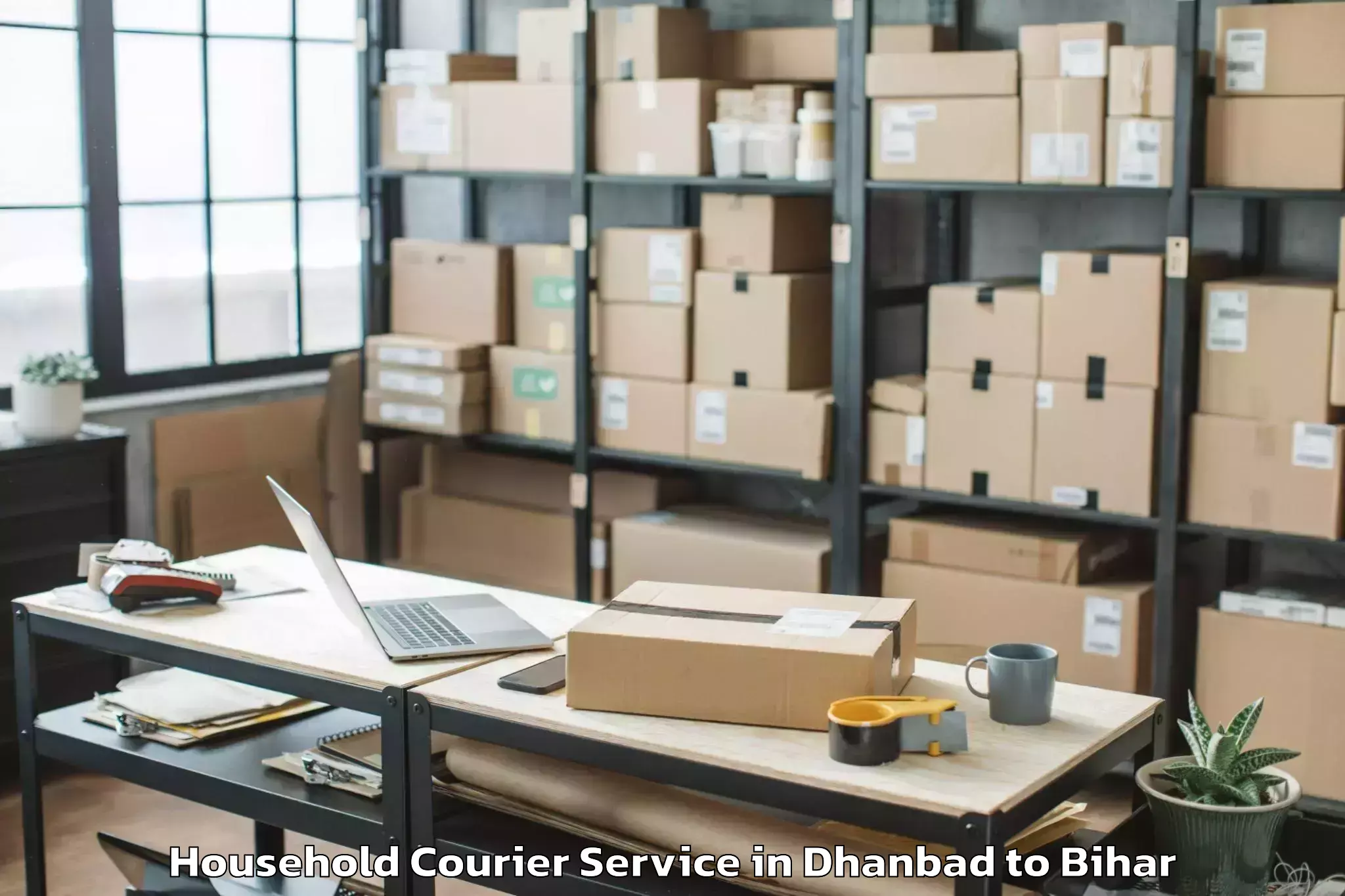 Professional Dhanbad to Sharfuddinpur Household Courier